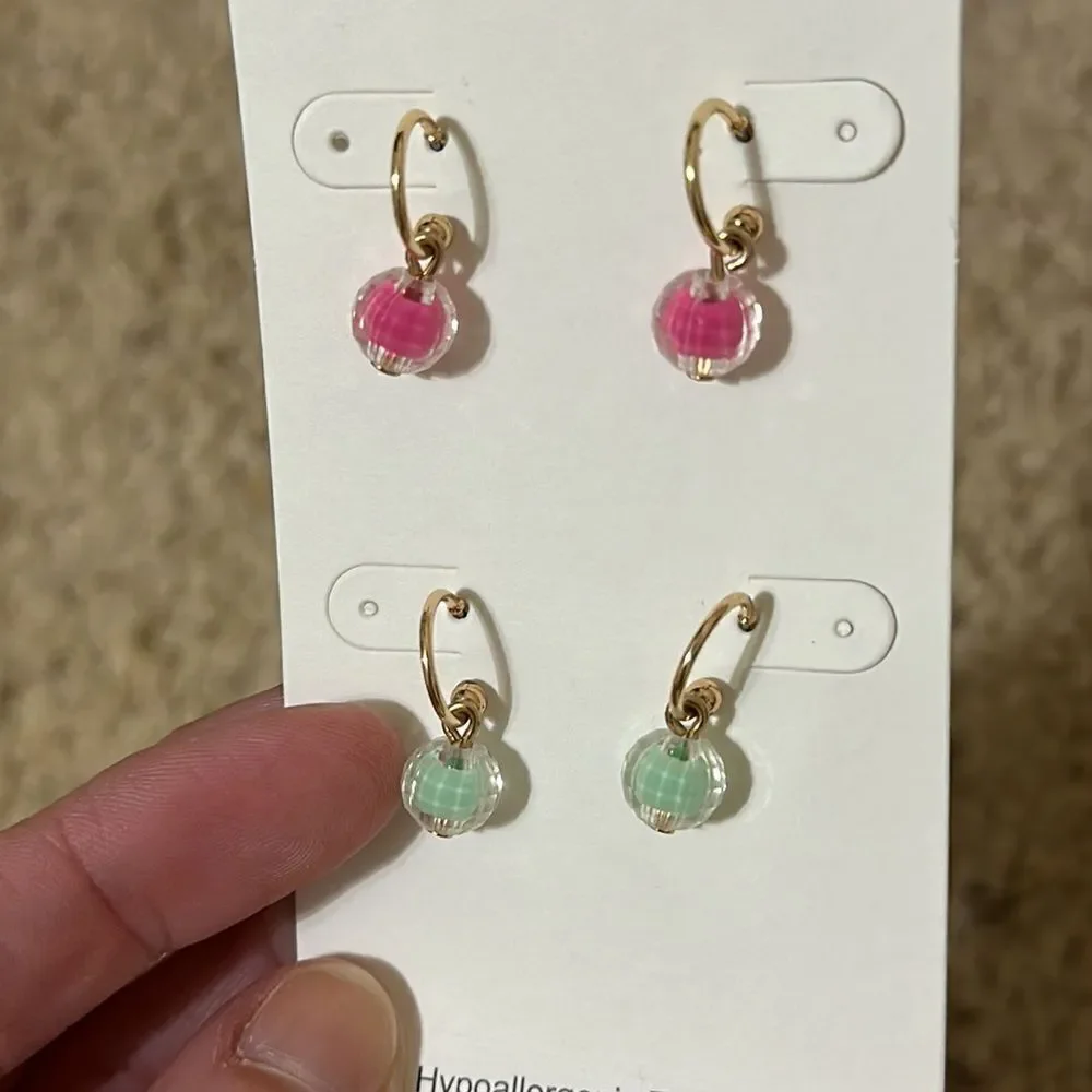NWT Crewcuts Hypoallergenic Earrings Set